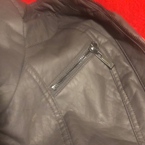 JZ Leather jacket/ never worn/ great condition/ grey/ medium/ woman’s - Picture 7 of 8